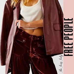 Free People velvet balloon pants 24
